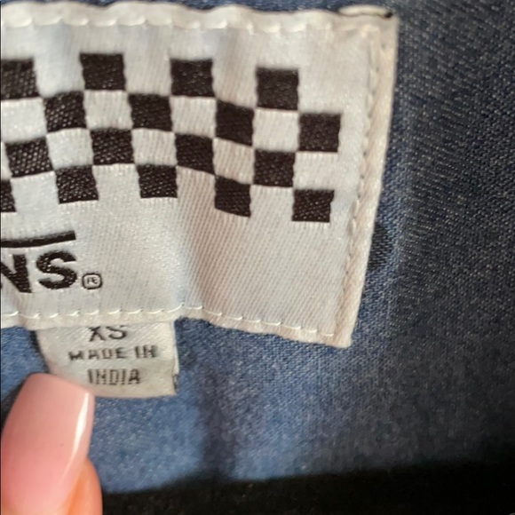 Vans Denim Polka Dot Denim Button Down - Picture 3 of 4